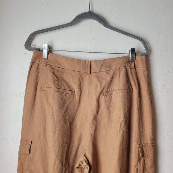Ann Taylor LOFT Linen Blend Drapery Cargo Pants - Picture 6 of 13